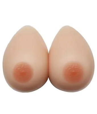 Silicone Breast Forms Teardrop Fake Boobs Crossdress Transgender Mastectomy XXL • $44.99