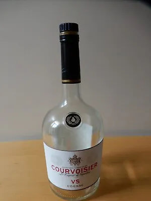 VS Cognac Courvoisier 1 Litre Empty Bottle W Corked Lid Collectible/Upcycle • £5