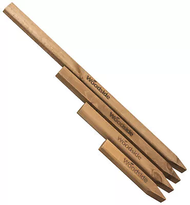 Woodside Square Pressure Treated Wooden Fence Posts/Stakes Garden Fencing Pegs • £9.99