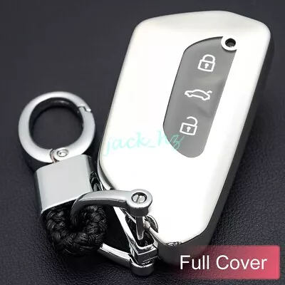 For VW Golf GTI MK8 ID.4 Car Key Chain Ring Fob Cover Case Accessories Silver • $10.86