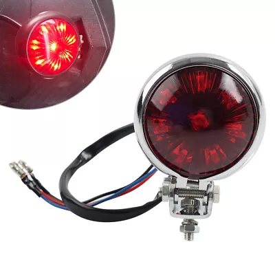 Fit For Cafe Racer Bobber Chopper Motorcycle LED Rear Stop Brake Tail Light Lamp • $22.06