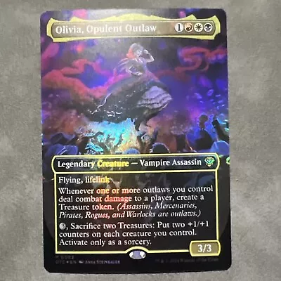 Olivia Opulent Outlaw - MTG Outlaws Of Thunder Junction NM/M FOIL Borderless • $3.49