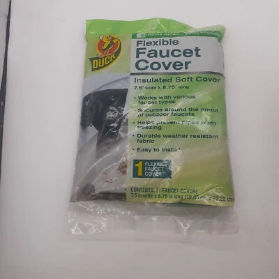 Duck Brand Soft Flexible Insulated Faucet Cover Protects Pipes Easy Install NIB • £5.67