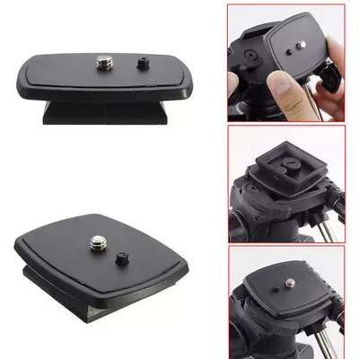 UK Tripod Quick Release Plate Screw Adapter Mount Head For Velbon Digital Camera • £2.60