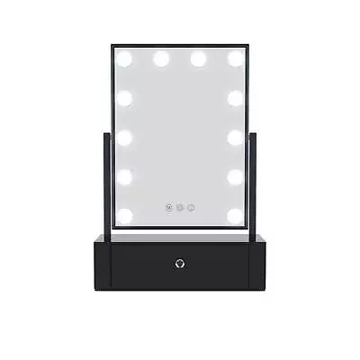 ONE Personal Collection LED Makeup Mirror With Drawer (Black) • $49.99