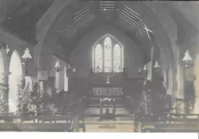 Port Dinorwic St Mary's Church Interior Vintage Rare Postcard 1904 • £1.50