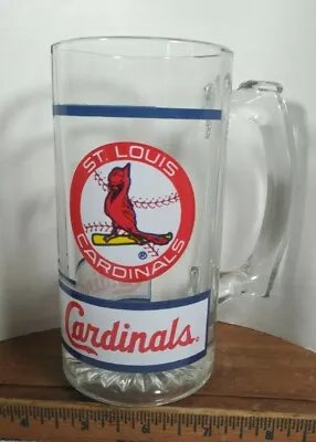 ST. LOUIS CARDINALS MLB Vintage 1991 Baseball Team Glass Beer Mug • $24.98