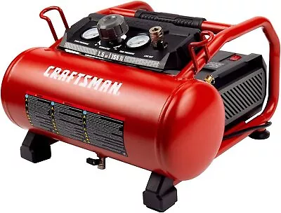 3 Gallon Portable Air Compressor 1.5 HP 155 Psi Electric Power Oil-Free Portable • $199.49