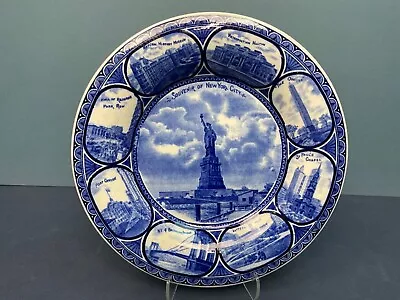 Antique Rowland & Marsellus Co. “Souvenir Of New York City N.Y” Flow Blue Plate • $68