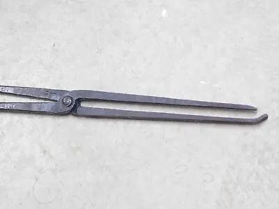 Vintage Blacksmith Foundry Metal Working #14 NEEDLE NOSE TONGS SHEET ROLLING SI • $129.99