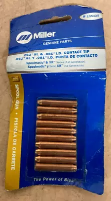 Miller 135425 Contact Tip .062  AL & .081  I.D .062  AL Y .081  I.D Spoolmatic • $10