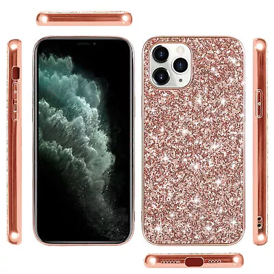 $10.59 • Buy For IPhone 13 12 11 Pro Max XS XR 8 SE3 Bling Glitter TPU Cover Shockproof Case