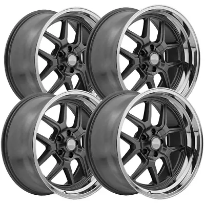 (Set Of 4) Staggered-Ridler 610 20x8.520x10 5x4.75  0mm Gunmetal Wheels Rims • $1289.96