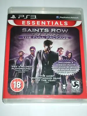 Saints Row The Third The Full Package Playstation 3 PS3  FREE UK  P&P  • £5.95