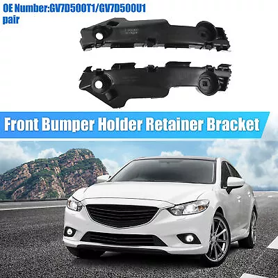 Pair Left Right Side Front Bumper Bracket No.GV7D500T1 For Mazda 6 2009-2013 • $17.99