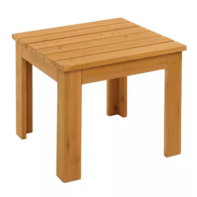 Wooden Coffee Table Garden Living Room Patio Furniture 45x45x41cm Side/End Table • £25.95