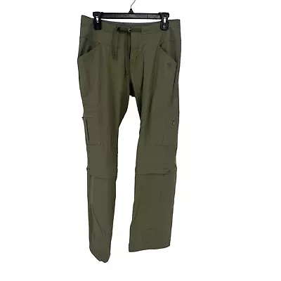 Mountain Hardwear Nylon Pants Women’s Size 8/32 Green Cargo Convertible Zip Off • $35.92