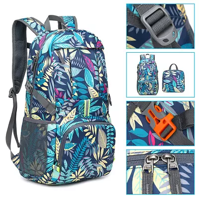 35L Foldable Backpack Travel Hiking Ultralight Waterproof Heavy Duty Daypack Bag • $39.58