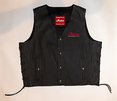 Indian Motorcycle Leather Vest _ XXL - New • $250