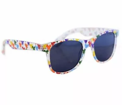 Disney Parks Mickey Colorful Balloons Clear Frame Sunglasses Wayfarer Adult  NEW • $24.87