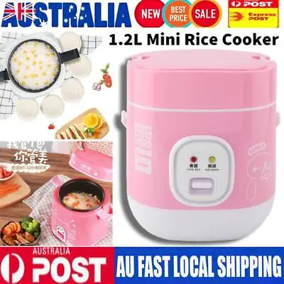 1.2L Portable Electric Rice Cooker Mini Small 1 Cups For 1-2 Person Kitchen Home • $30.30