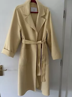 Mango Lemon Wrap Coat Size L • £30