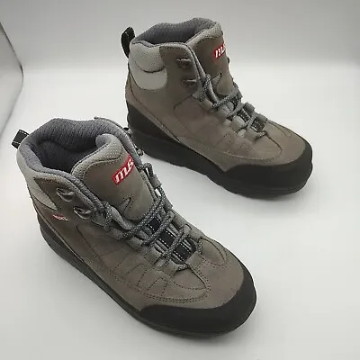 MBT Outdoor Hightop Rocker Boot Lace Up Leather Walker Gray Black GUC Size 5.5 • $45