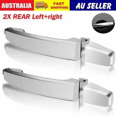 2X Chrome Outer Door Handle NO Keyhole Rear LH & RH For Holden Captiva 2006-2018 • $32.95