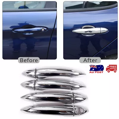 Silver Car Outer Door Grab Handle Trim Cover For Alfa Romeo Giulia/Stelvio 17-20 • $33.99