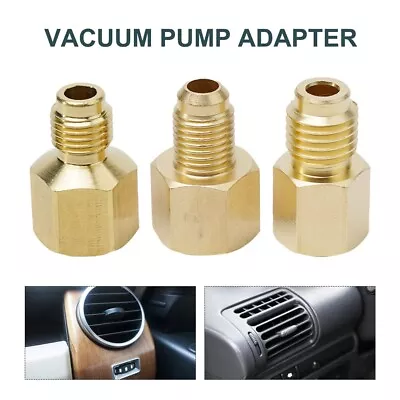 Vacuum Pump Adapter Brass Durable Hvac Pump R12 R22 R410a Straight System • $10.08