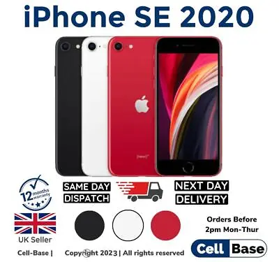 NEW Apple IPhone SE 2020 2nd GEN 64GB 128GB 256GB Unlocked Smartphone Re- SEALED • £159.99