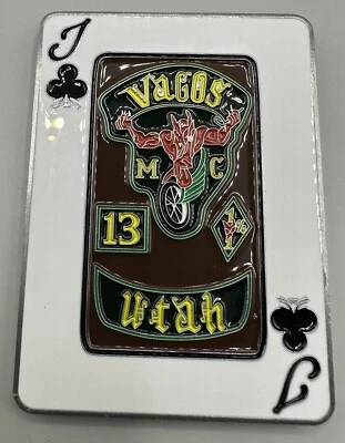 $55 • Buy Southern Utah Gang Enforcement Vagos Jack Of Clubs #92/150 Challenge Coin