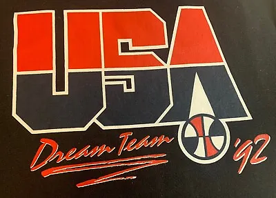 Mitchell & Ness USA Olympic 1992 Dream Team Throwback Hoodie Men’s Medium Black • $39