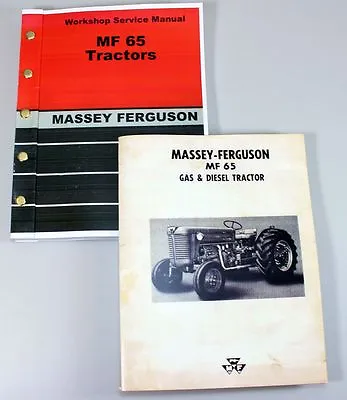 Set Massey Ferguson Mf 65 Tractor Tractor Service Repair Owners Operators Manual • $46.97