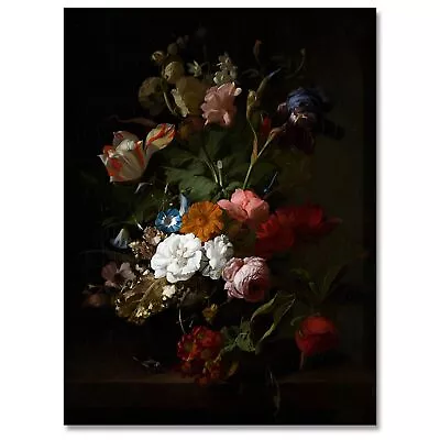 Moody Decor Vintage Flower Wall Art Victorian Floral Gothic Dark Academia Rus... • $21.96