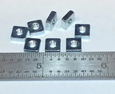 4-40 PLAIN 1/4   SQUARE NUTS  STEEL ZINC  - 100 Pcs • $9.75