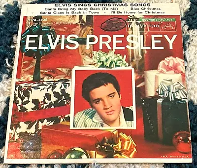 Elvis Presley: Elvis Sings Christmas Songs 45 EP RCA Victor EPA-4108 COVER ONLY • $9.99