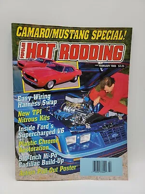 $9.99 • Buy Popular Hot Rodding Magazine Febuary 1989  Camaro Mustang Ford Supercharged V6