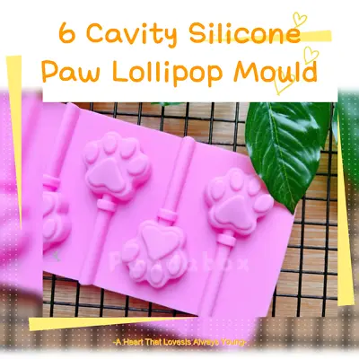 £3.20 • Buy Silicone Kitten Paw Cat Lollipop Chocolate Mould Ice Cube Jelly Lolly Fun   