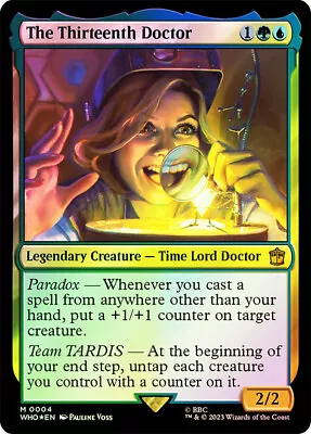 The Thirteenth Doctor Surge Foil Doctor Who Commander NM MTG • $5.95