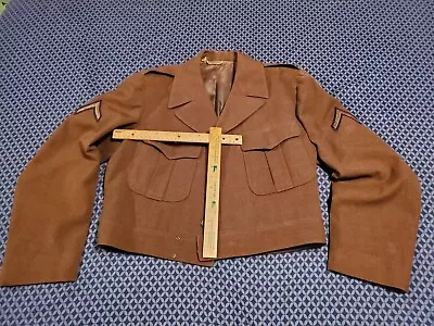 WWII Era 1944 Military Officers Wool Field Jacket Mens 40S Dress Uniform SEE PIC • $26.50