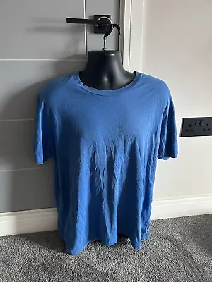 Y-3 Yohji Yamamoto Men's T Shirt Xl Blue Genuine Rubber Design • £0.99