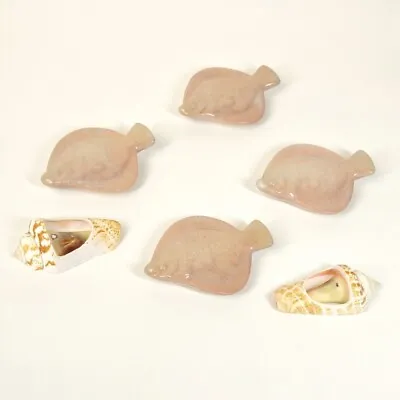 Japanese Chopstick Rest Pottery Made Flounder Shapes And Conch Shapes FYO • $27