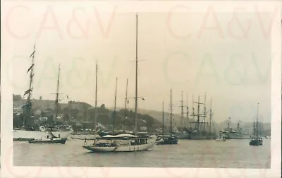 1956 Tall Ships On Dart Sagres Ruyam Moyana Mercator 5.5x3.5  Orig Photo • £6.83