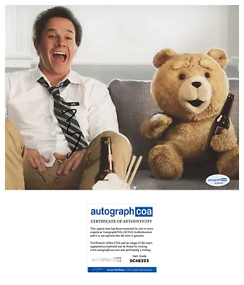 Mark Wahlberg Signed 8x10 Photo Ted Actor John Bennett Autographed Acoa • $69.95