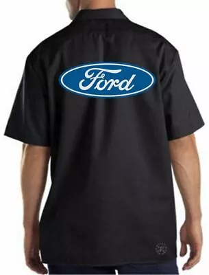 FORD Classic Blue Oval Mechanics Work Shirt ~ RACING ~ Mustang F150 Performance • $29.99