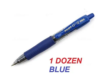 Pilot G2 MINI Retractable Gel Ink Pens  0.7mm Fine Tip -  1 DOZEN BLUE • $29.36