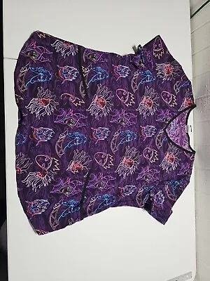 Disney Villan Scrub Top Purple Size Xl #78 • $6.49