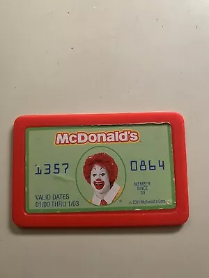 VINTAGE FISHER PRICE PLAY FOOD McDONALDS REGISTER ●DRIVE THRU CREDIT CARD • $17.99