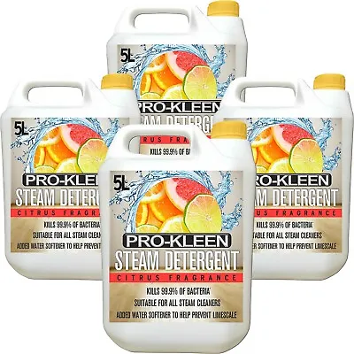 ProKleen Steam Detergent Cleaner Citrus Mop Hard Floor Fluid Solution 20L • £30.95